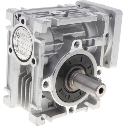 Axial Entry Worm Gear Speed Reducer for Stepper/Servo Motor, 0.31inch Input Shaft & 0.55inch Hore Output