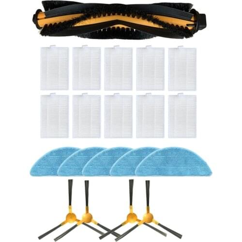 Main Brush HEPA Filter Side Brush for MOOSOO RT30 RT40 RT50 R3 R4 Robot Accessory Set Vacuum Cleaners Parts Accessories