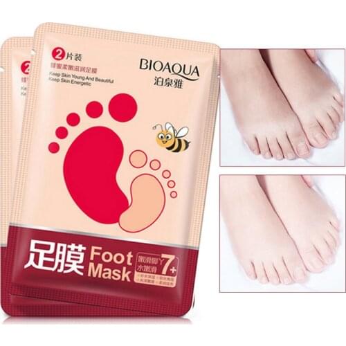 Exfoliating Foot Peeling Mask Foot Skin Care Dead Skin Remover Smooth Energetic Socks Pedicure Body Born Feet Mask 2 Pair