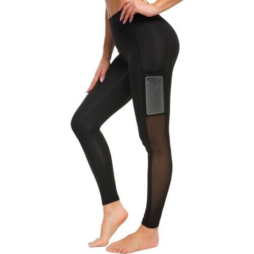 Sexy mesh Stretch Yoga pants women high waist Running jogging fitness sports leggings gym push up workout yoga leggings Female