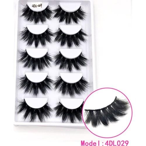 2021 NEW 5 pairs Mink Eyelashes 3D False lashes Thick Crisscross Makeup Eyelash Extension Natural Volume Soft Fake Eye Lashes