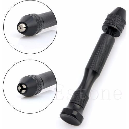 0.3-3.2mm Mini Manual Aluminum Hand Drill Chuck Twsit Micro Drill Bit Tool New