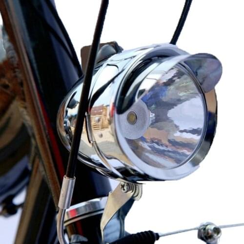 Vintage Bicycle Light Retro Bicycle 1 LED Style Bullet Light With Visor With Mounting Bracket