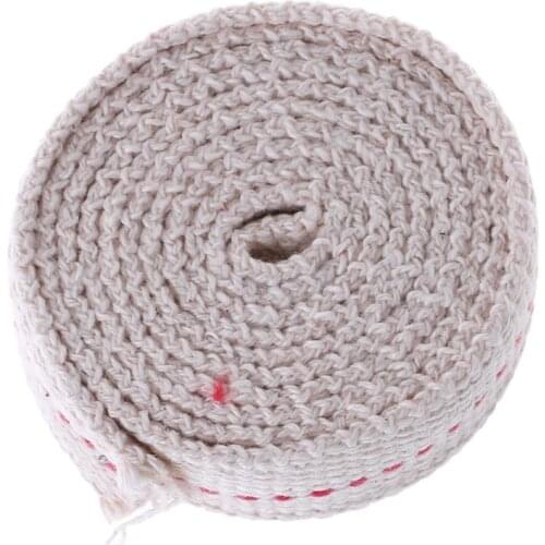 Premium Oil Lamp Mate Flat Cotton Oil Lantern Kerosene Lamp Wick Red Stitch 0.79in Wide 3.3ft Roll