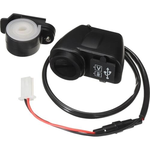 4.2A Motorcycle Dual USB Charger Voltmeter Thermometer Monitor Mobile Phone Fast Charger Plug Professional Moto Repair Parts