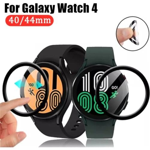 3-1Pack Watch4 Screen Protective Film For Galaxy Watch 4 40mm 44mm Anti-scratch Front Cover For Samsung Watch 4 (Not Glass)