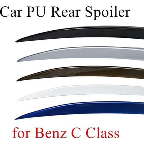 Factory price sale Carbon Fiber Rear spoiler For M-ercedes for B-enz C Class car trunk lip wing 5 colors to choose