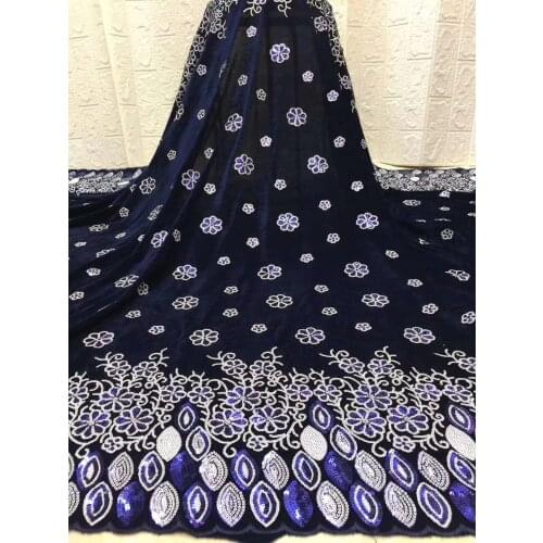 2021 French Mesh Lace Fabric With Sequined Velvet Fabric Nigeria French Lace Fabric Dress FJ4120