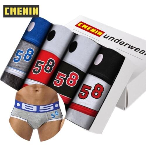 4Pcs/Lot Sexy Men Underwear Briefs Cueca Masculina Slip Underwear Mens Underpants Breathable Slips Bikini Panties Lingerie