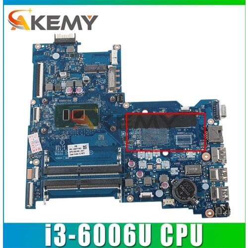 909210-001 For HP 250 G5 15-AY Laptop Motherboard 909210-601 BDL50 LA-D704P With SR2UW i3-6006u CPU DDR4 100% Tested Fast Ship