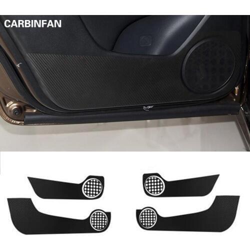 Car Styling Side Door Inner Decal Anti-kick Protective Carbon fiber Flim Sticker 4Pcs For Honda Jade 2013 2014 2015 2016 2017