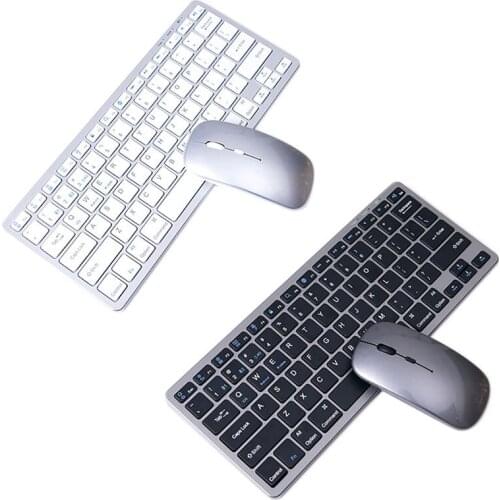 Wireless Keyboard and Mouse Set Dual-Mode Bluetooth 5.0+2.4Ghz Ultra-Thin Charging Keyboard for Laptop Computers
