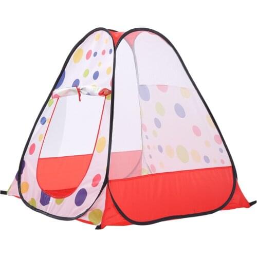 Colorful Round Wave Point Transparent Netting Children Indoor Toys Tent Ocean Balls Pool Foldable Game Room Family Time
