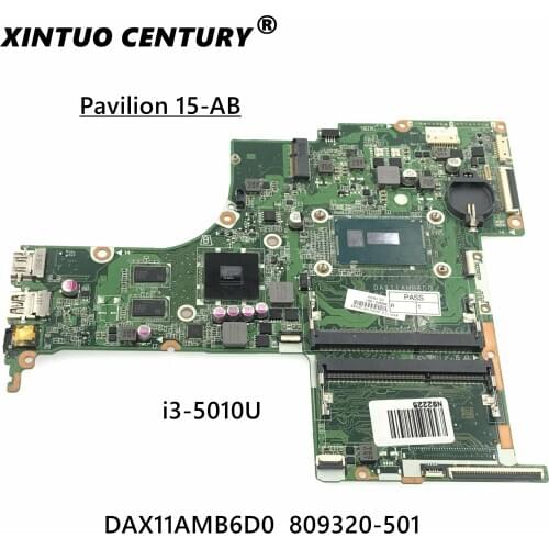 DAX11AMB6D0 809320-501 809320-001 For HP 15-AB Laptop Motherboard TPN-Q158 i3-5010U 100% work