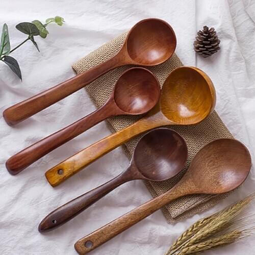 1Pcs Multi Purpose Cooking Utensil Stirring Wooden for Home Restaurant Soup Spoon Kitchen Tool Nice Gift
