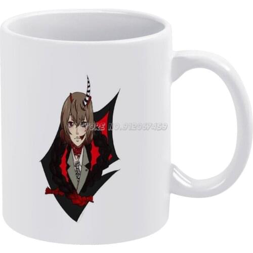 Coffee Mugs Soft Decorative Throw Pillow Cover Print PillowCase Waist Cover Pillows NOT Included Persona 5 Goro P5 P5r
