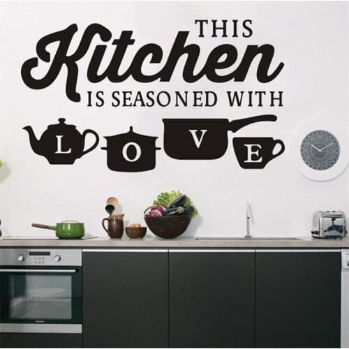 Kitchen Restaurant Creative Carved Wall Stickers Vinyl Waterproof Home Decoration Background Wall House Wall Stickers