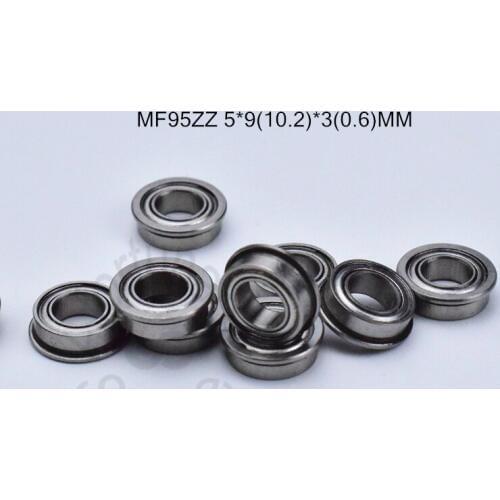 MF95ZZ 5*9(10.2)*3(0.6)MM 10pieces Precision:ABEC-5 Flange bearings Free shipping chrome steel bearing MF95ZZ DDLF-950ZZ