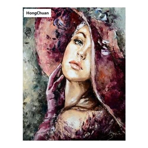 Fashion woman 5D DIY full diamond round/square stone embroiderymosaic cross stitchdiamond painting muraldecoration new year gift