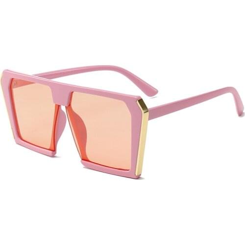 Fashion Design Pink Color Sunglasses for Female And Male Quality Oversized Square Sun Glasses Women Personality Y2k Eyewear
