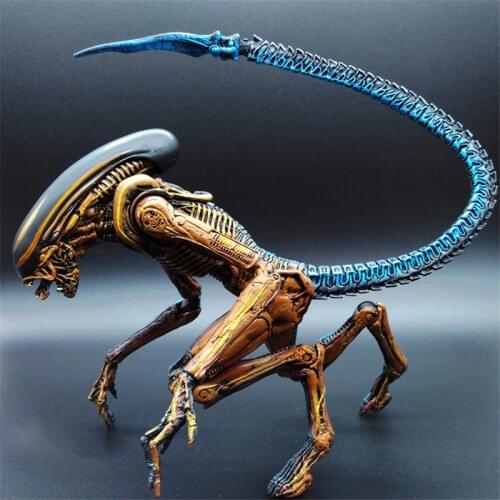NECA Alien Blue Alien Xenomorph Figma Predator Toy Ripley Action Figure Collectible Model Toy 7" Inch