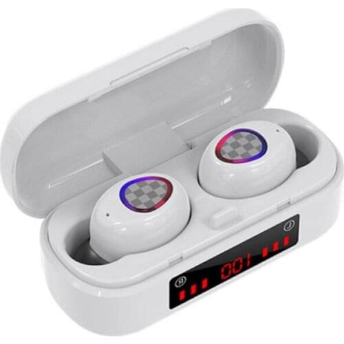 New Mini TWS V7 In-Ear Headphones BT5.0 Wireless Stereo Sports Game Noise-Reducing Waterproof Headphones With Battery Display