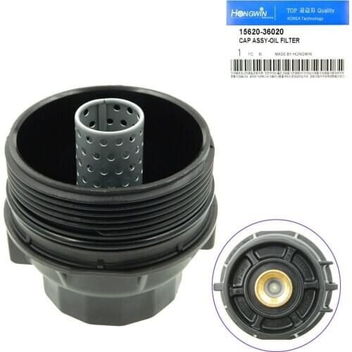 Genuine ON.:15620-36020 Engine Oil Filter Housing Cap Assembly Fits TTOYOTA GHLANDER RAV4 VENZA CAMRY LLEXUS ES350 GS350 RX350