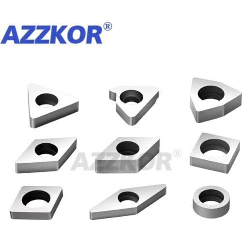 CNC Lathe Tool Shim Blade Accessories External Turning Tool AZZKOR Holder Tungsten Steel Gasket T/W/C/S Type Carbide Tool Pad