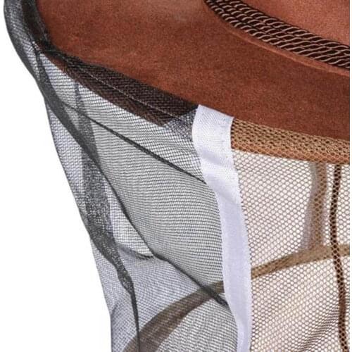 Professional Beekeeping Hat Beekeeper Cowboy Hat Anti Bee Net Mosquito Veil Full Face new Hat Insect Protector Neck Wrap S9C8