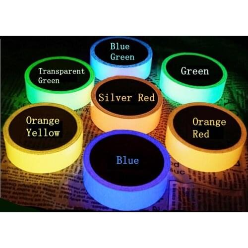 3Mx1cm Luminous Fluorescent Night Self-adhesive Glow In The Dark Sticker Tape Safety Security Home Decoration Warning Tape Tapes