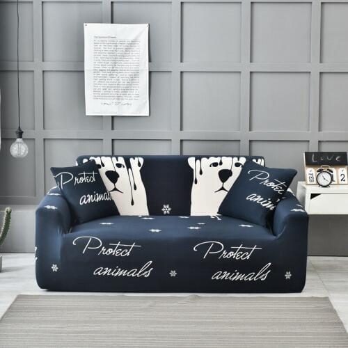 Europe Floral Sofa Cover Elastic Polyester Sectional L Shape Couch Slipcover Home Decorative 1/2/3/4 Seat 4 Season Sofa Towel