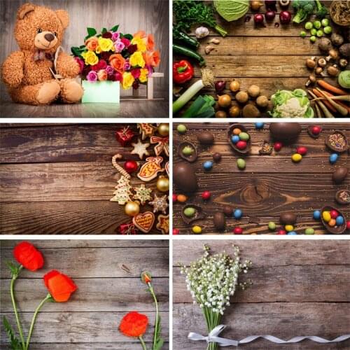 Vinyl Custom Photography Backdrops Wooden Planks Theme Photography Background 200309HZ-0001
