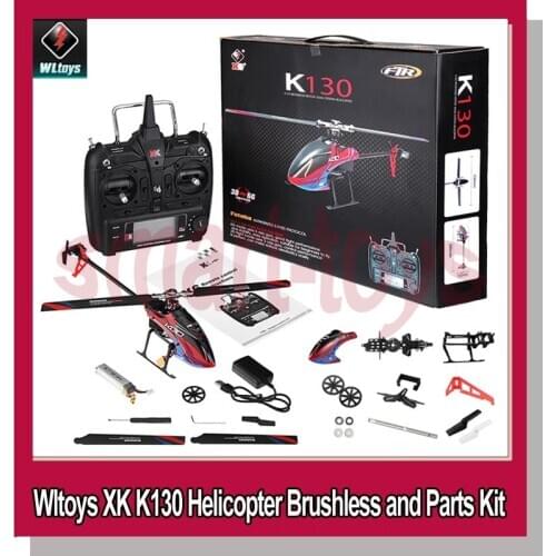 Wltoys XK K130 2.4G 6CH Brushless RC Helicopter 3D 6G Flybarless RTF Compatible with FUTABA S-FHSS