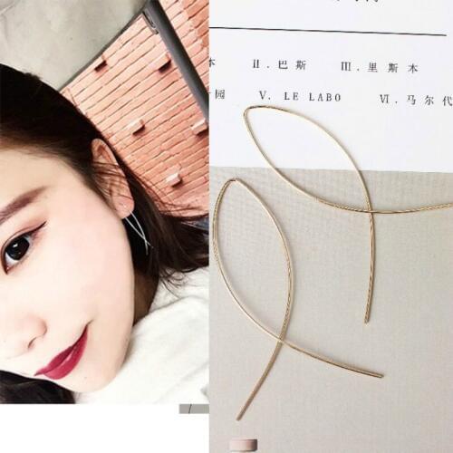 New Fashion Personality Minimalist Style Earrings For Women Long Line Cross Ear Earrings Earrings Long