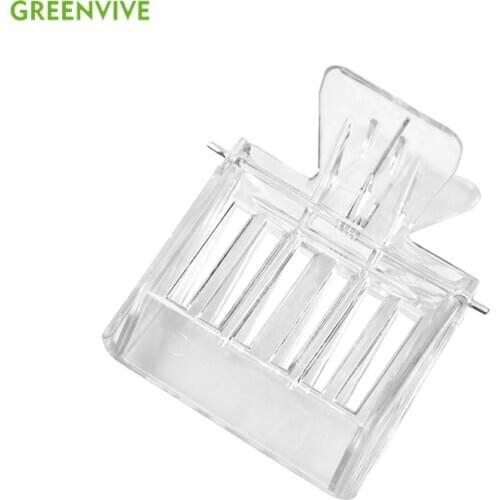 3Pcs Bee Queen Catcher Colorless Clear Plastic Clip Cage Beekeeping Equipment Tool Beekeeper Queen Cage Clip Beehive Tools
