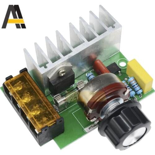 4000W 0-220V AC SCR Electric Voltage Dimming Regulator Motor Speed Controller Dimmers SCR Speed Motor Controller