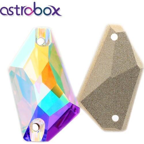 Astrobox Collection Sew on Stones K9 Glass De Art Shape Crystal AB Loose Rhinestones For Clothes Decoration Handbag Accessories