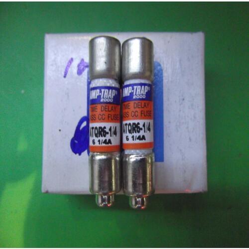 Free shipping 5pcs ATQR 6-1/4 AMP-TRAP 10X38 faray ceramic delay fuse / fuse 6.25A