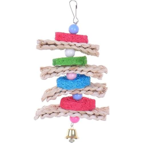 Large, medium and small parrot supplies Bite toy Loofah twist string Wholesale
