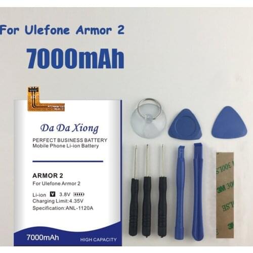 DaDaXiong Original 6700mAh battery For Ulefone Armor 2 Phone Battery++Gift tools +stickers
