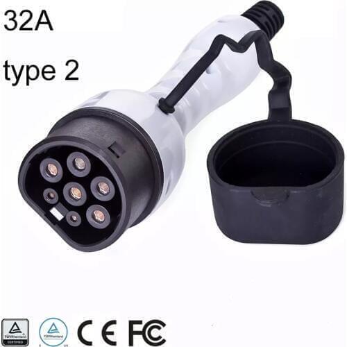 EV plug EVSE Electric car Charger Type 2 level 2 32A female 110-250V multicomp Three phase