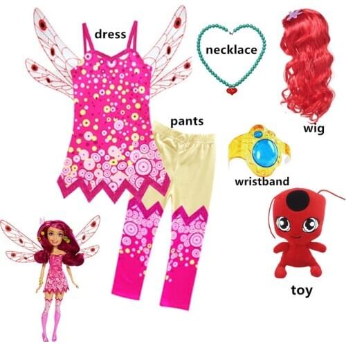 Halloween Girl Costumes for Kids Girls Mia and Me Clothing Set Mia Cosplay Costume Children Birthday Party Carnival Clothes 10Y