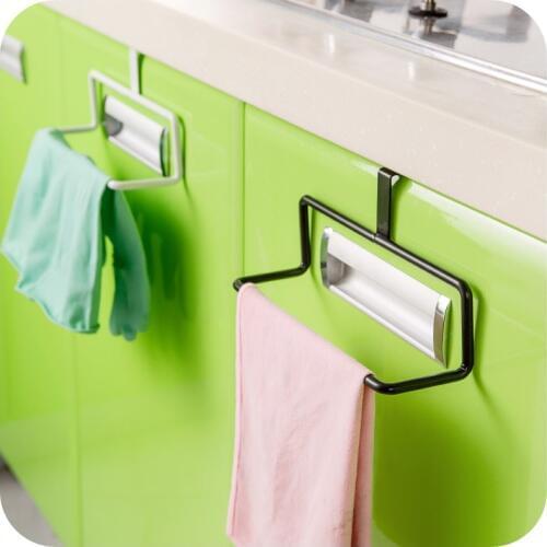Kitchen multi-purpose single-pole door back style towel rack cabinets incognito free nail rack rag