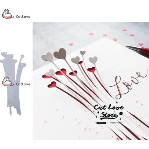 Love Strip Flower Metal Cutting Dies Stencils For DIY Scrapbooking Paper Card Decorative Craft Dies Embossing Die Cuts New 2019