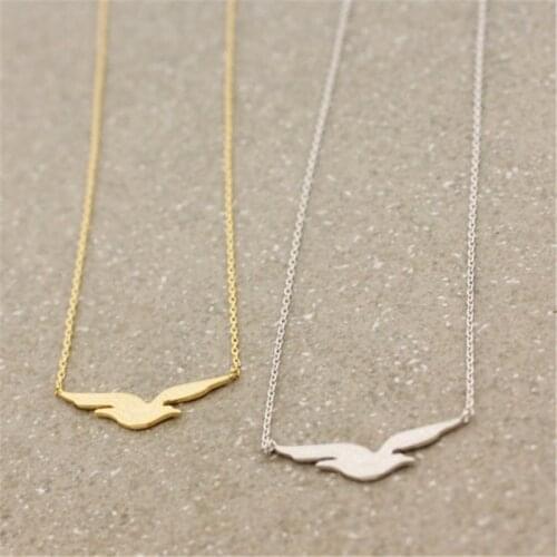 European And American Fashion Accessories Cute Seagull Pendant Necklace Female Seabird Collarbone Chain