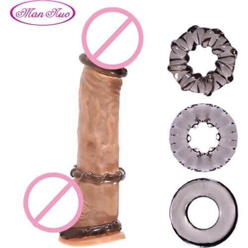 Man Nuo Male Chastity Device Penis Rings Cock Rings Delay Ring Delay Ejaculation Adult Intense Clit Stimulation Sex Toys for Men