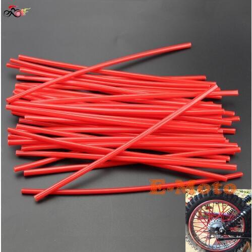 NEW Red Wheel Rim Spoke Shrouds Wraps Skins Covers For Motocross MX Enduro Dirt Bike Motorcycle