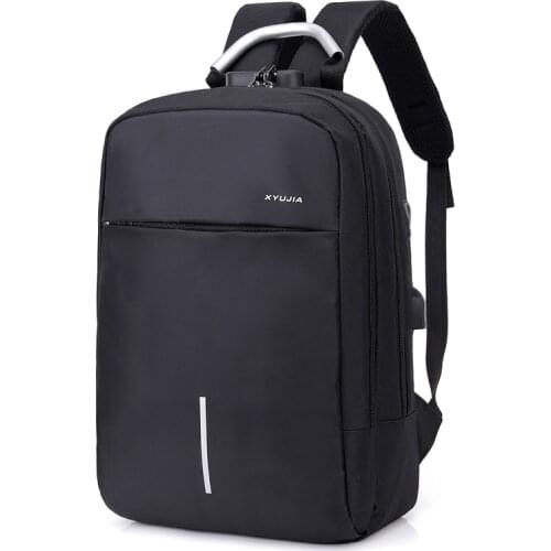 2021 New Anti-theft Mens Backpack USB Charging Backpack Oxford Cloth Business Multi-function Laptop Backpack Anti-theft Lock