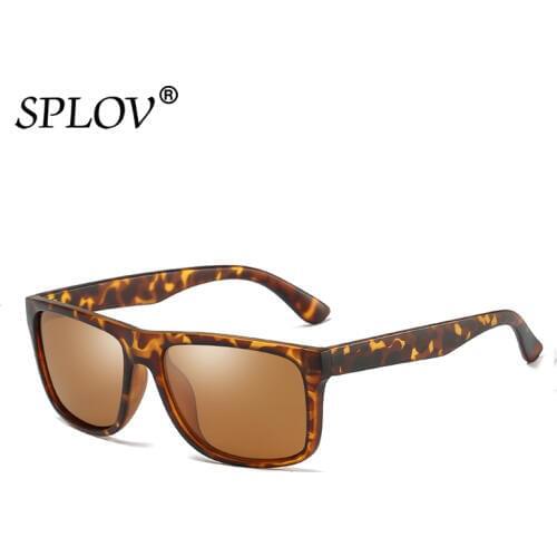 SPLOV New Fashion Polarized Sunglasses for Men Women Vintage Style Square Sun Glasses Classic UV Protection Driving Eyewear