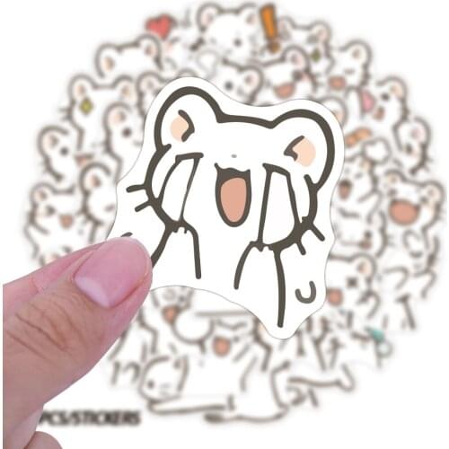 40Pcs Cute Animal Stickers Anime pop Cat Sticker Skateboard Laptop Scrapbook Suitcase Motorcycl Waterproof Lovely Cat Sticker